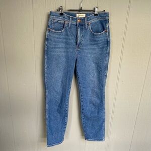 Madewell Blue Stovepipe Jeans Medium Wash